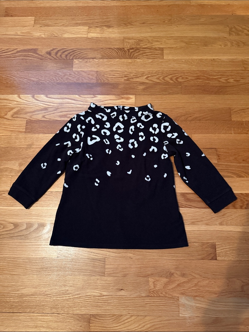 Talbots JACQUARD OMBRÉ TOP - LEOPARD PRINT